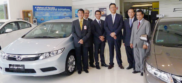 Honda Cars Philippines executives during the launch