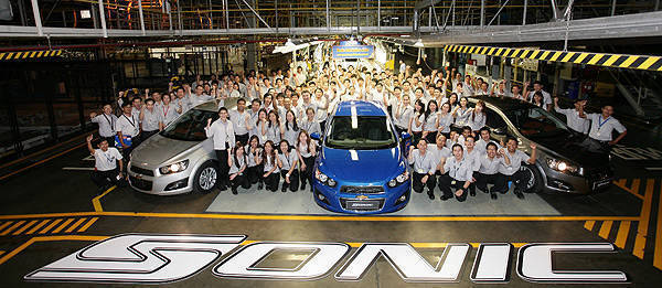 Production of ASEAN-market Chevrolet Sonic starts in Thailand TopGear.com.ph Philippine Car News - Production of ASEAN-market Chevrolet Sonic starts in Thailand