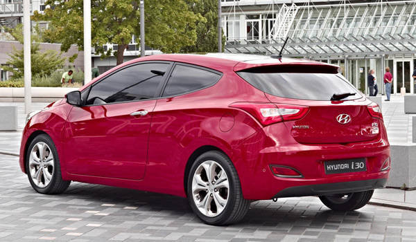 Three-door Hyundai i30 hatchback Three-door Hyundai i30 hatchback