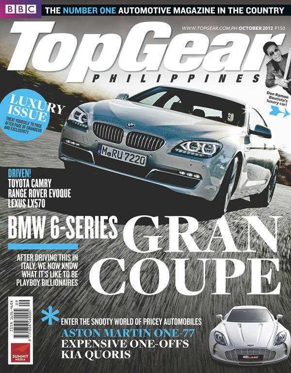 Top Gear Philippines' October 2012 issue Top Gear Philippines' October 2012 issue