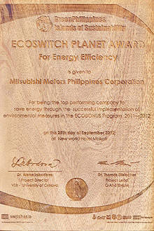 TopGear.com.ph Philippine Car News - Mitsubishi PH receives eco award