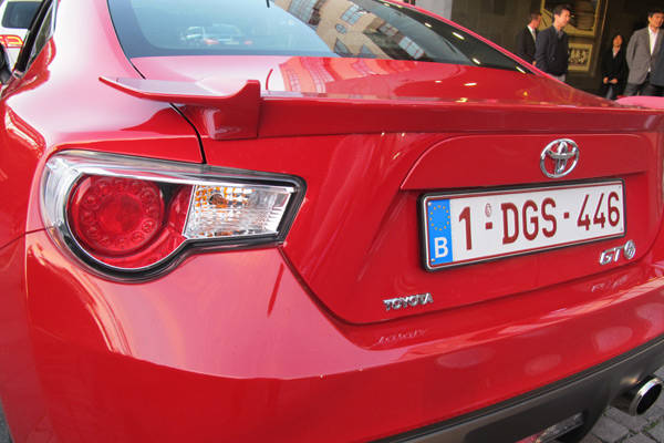 Toyota GT86's rear wing