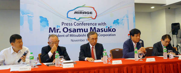 Mitsubishi Japan president talks about the Mirage
