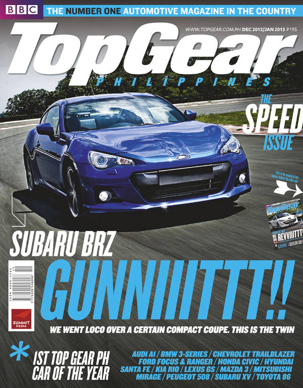 Top Gear Philippines' December 2012/January 2013 issue