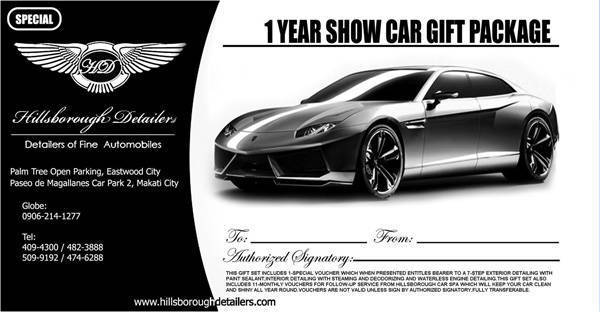 Christmas gift tip #5: Hillsborough Detailers Gift Certificate Christmas gift tip #5: Hillsborough Detailers Gift Certificate