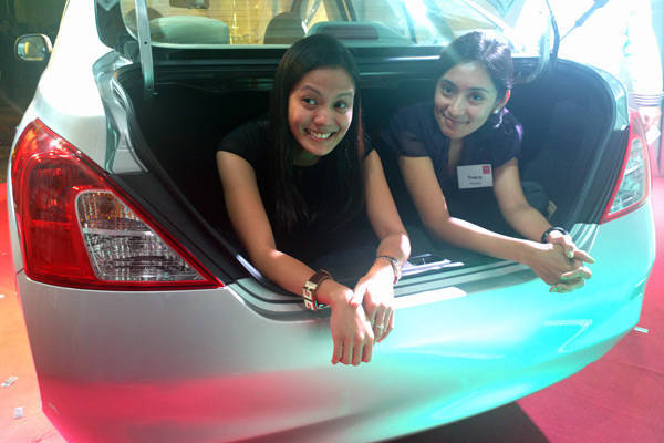 Nissan Almera's trunk space