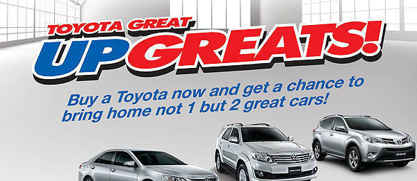 TopGear.com.ph Philippine Car News - Toyota wants you to win a brand-new car with its Great Upgreats promo