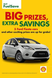 TopGear.com.ph Philippine Car News - Shell raffling off Ford Fiestas in its 'Big Prizes, Extra Savings' promo