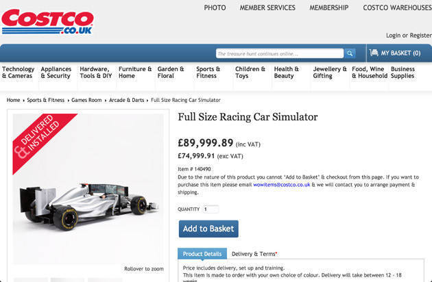 Behind Formula 1: Care to have your own simulator?