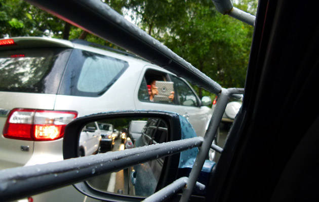 Driving the Hyundai Tucson zombie survival machine