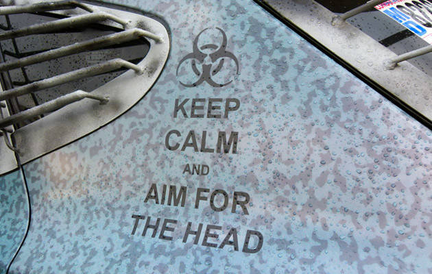 Driving the Hyundai Tucson zombie survival machine