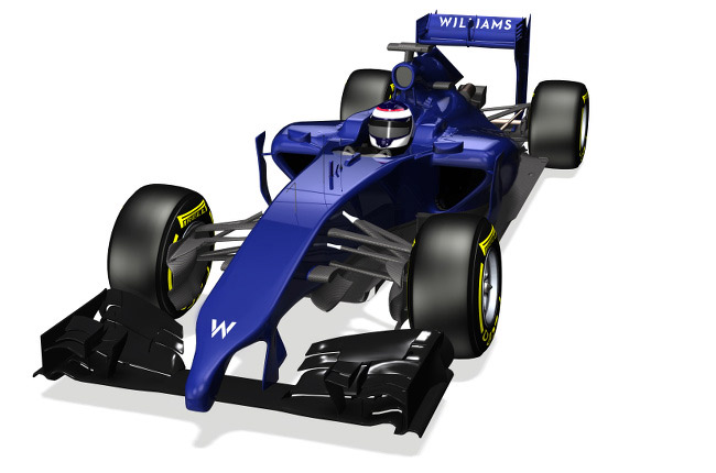 Williams' 2014 Formula 1 car shows its nose