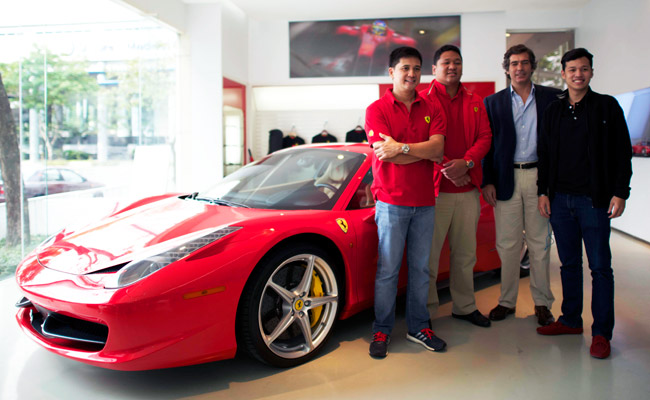 Ferrari Challenge driver Vincent Floirendo