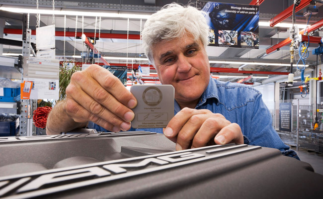 Jay Leno at AMG headquarters