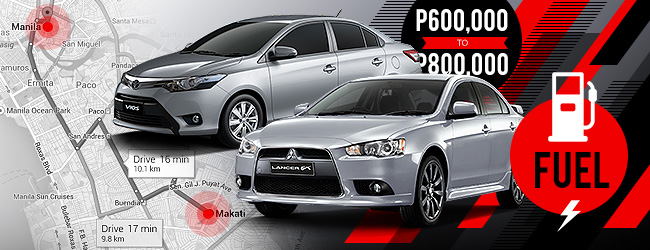 Mitsubishi Lancer vs. Toyota Vios in the Philippines