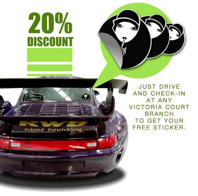 Victoria Court car sticker