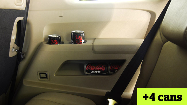 How many soda cans the Honda Pilot carry? How many soda cans the Honda Pilot carry?
