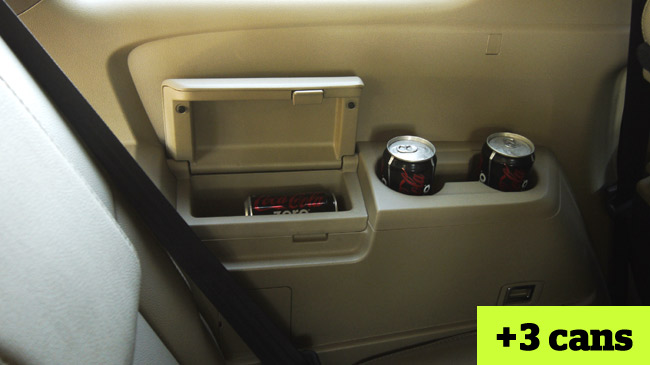 How many soda cans the Honda Pilot carry? How many soda cans the Honda Pilot carry?
