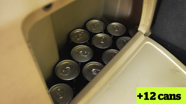 How many soda cans the Honda Pilot carry? How many soda cans the Honda Pilot carry?