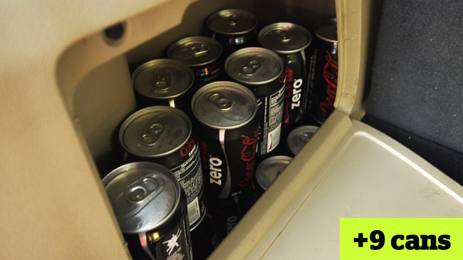 How many soda cans the Honda Pilot carry? How many soda cans the Honda Pilot carry?