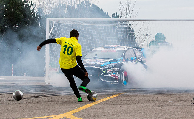 TopGear.com.ph Philippine Car News - Video: Ken Block takes on Brazilian football star Neymar Jr.