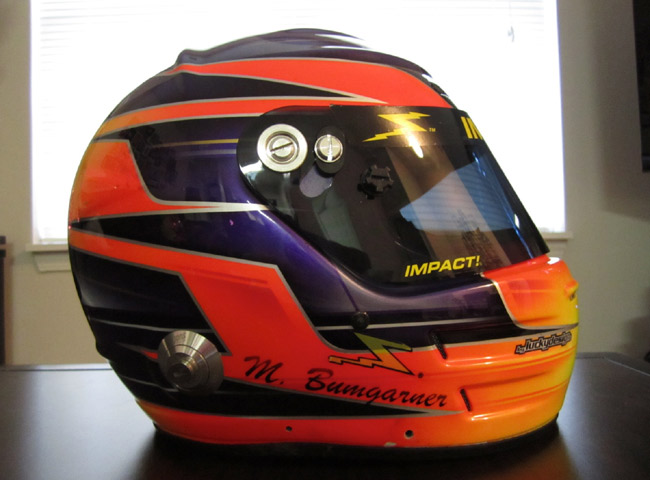 Michele Bumgarner's helmet color design evolution Michele Bumgarner's helmet color design evolution