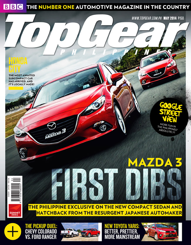 Two Top Gear Philippines covers for May: Honda City, Mazda 3