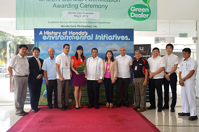 Honda Philippines names 'Certified Good Green 'Dealers'