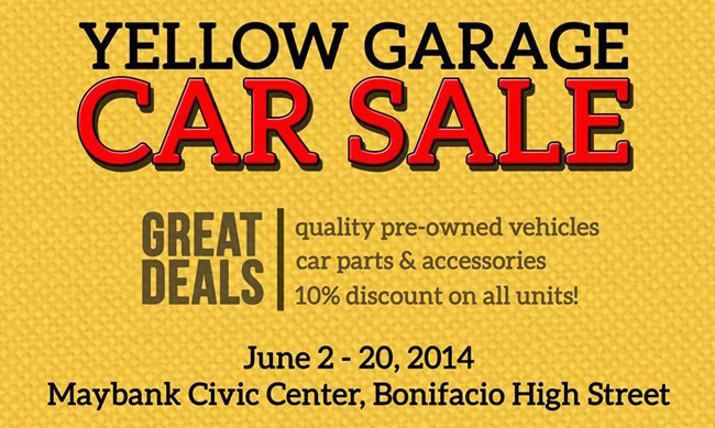 Maybank Yellow Garage Car Sale