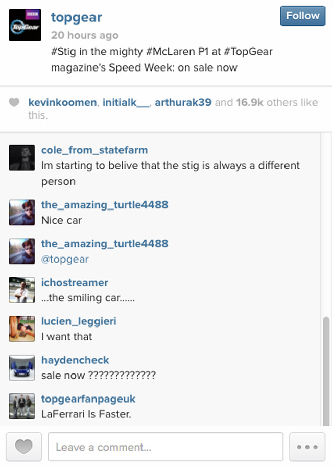 Top Gear on Instagram
