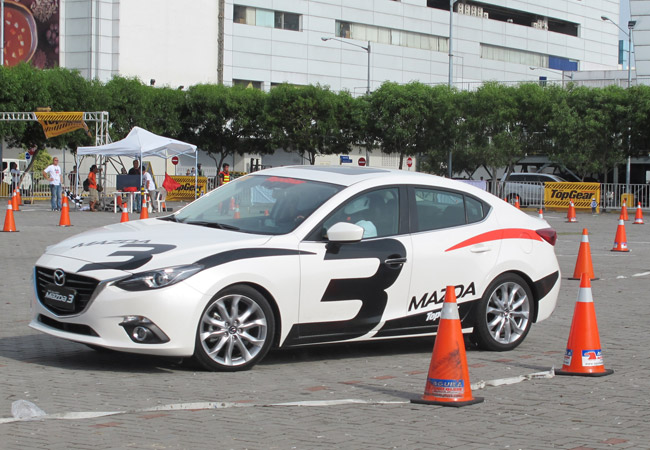 Head To Head: Can You Beat Michele Bumgarner in an All-New Mazda 3 Skyactiv?