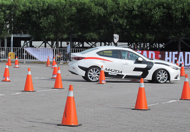 Head To Head: Can You Beat Michele Bumgarner in an All-New Mazda 3 Skyactiv?