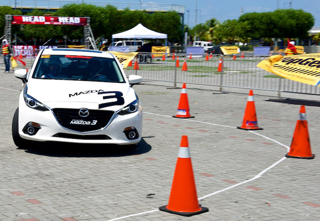 Head To Head: Can You Beat Michele Bumgarner in an All-New Mazda 3 Skyactiv?
