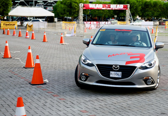 Head To Head: Can You Beat Michele Bumgarner in an All-New Mazda 3 Skyactiv?