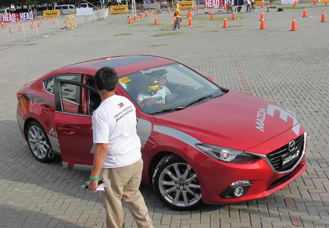 Head To Head: Can You Beat Michele Bumgarner in an All-New Mazda 3 Skyactiv?