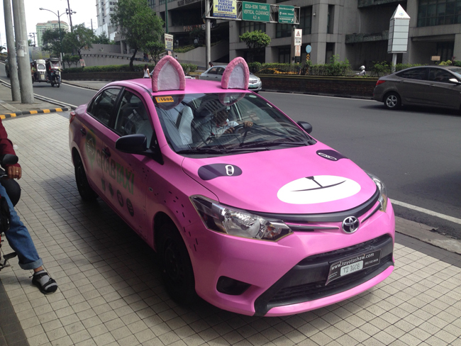 GrabTaxi pink Vios