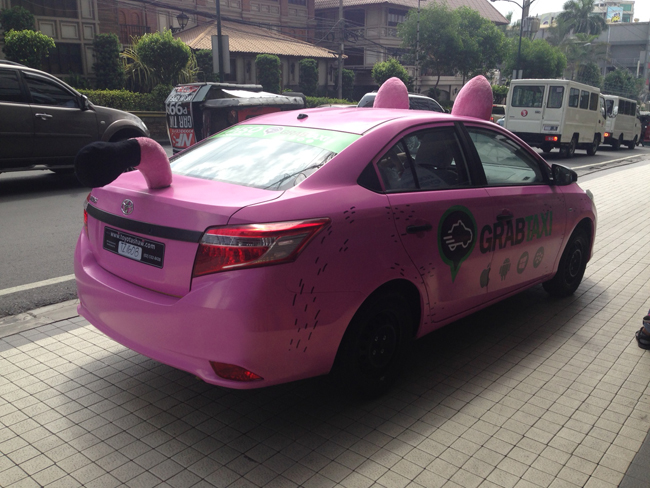 GrabTaxi pink Vios