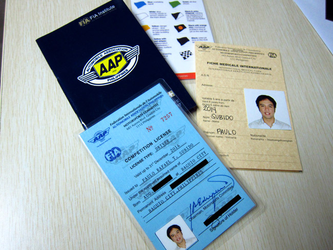 Ever wonder what a Philippine local competition license looks like?