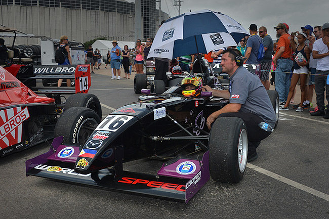 Racing in two very different conditions during one weekend