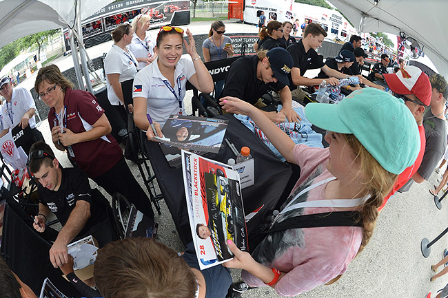 Racing in two very different conditions during one weekend