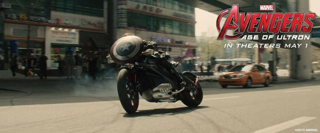Harley-Davidson LiveWire in Avengers: Age of Ultron Harley-Davidson LiveWire in Avengers: Age of Ultron