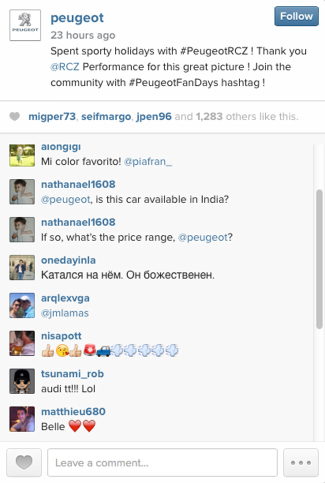 Peugeot on Instagram