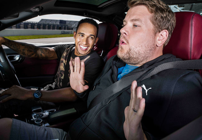 Lewis Hamilton and James Corden for Puma