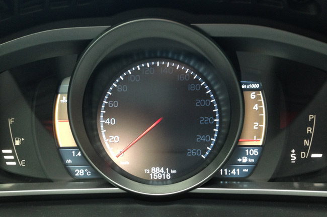 Volvo V40 gauges