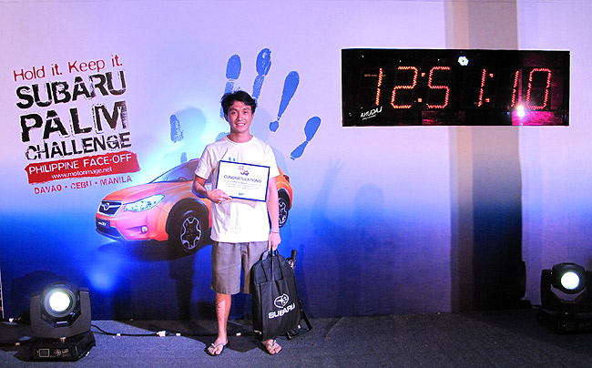 Subaru PH names its Palm Challenge Cebu leg winner