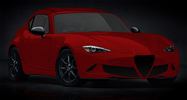 We render how a Mazda MX-5 Coupe would look like