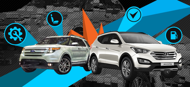 Hyundai Santa Fe vs. Ford Explorer