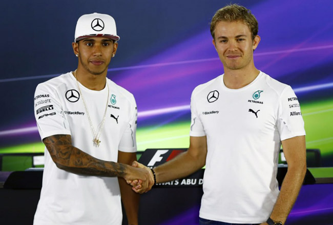 Lewis Hamilton versus Nico Rosberg