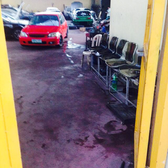 Bong Hilario murder scene at H3 Autoworks