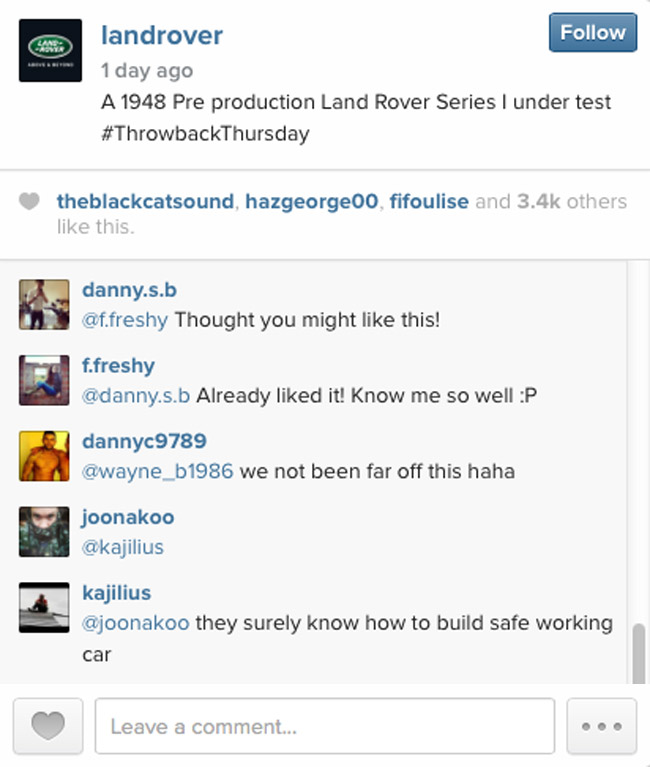 Land Rover on Instagram